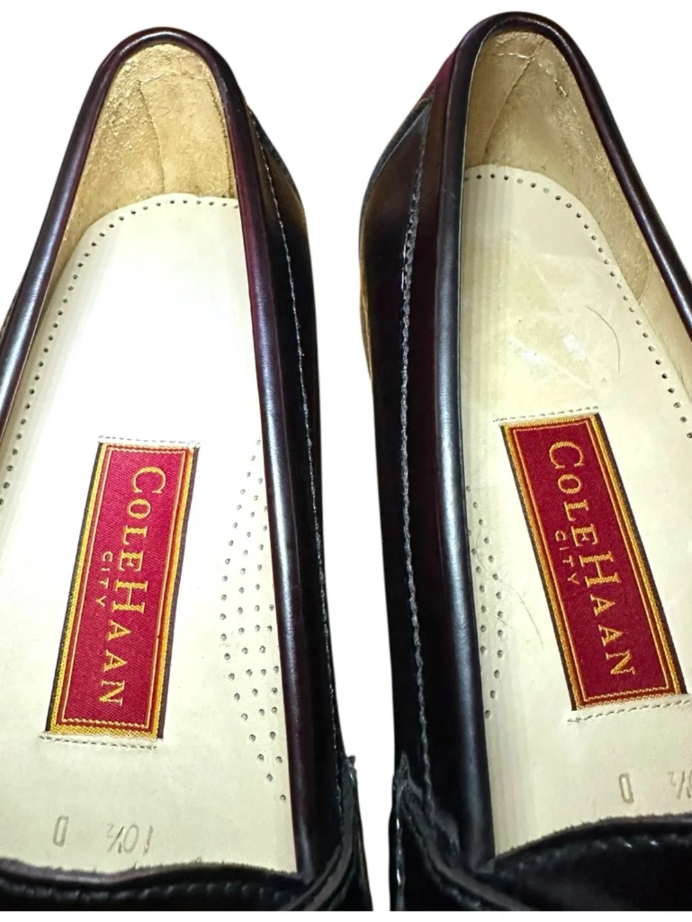 Cole Haan Pinch Buckle Kiltie Loafer (Style 03516) in a burgundy leather finish
